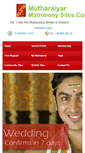 Mobile Screenshot of mutharaiyarmatrimonysites.com